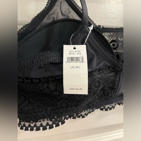 NWT AERIE REAL POWER WIRELESS PUSH UP JOY LACE BRA 34C - Picture 8 of 8